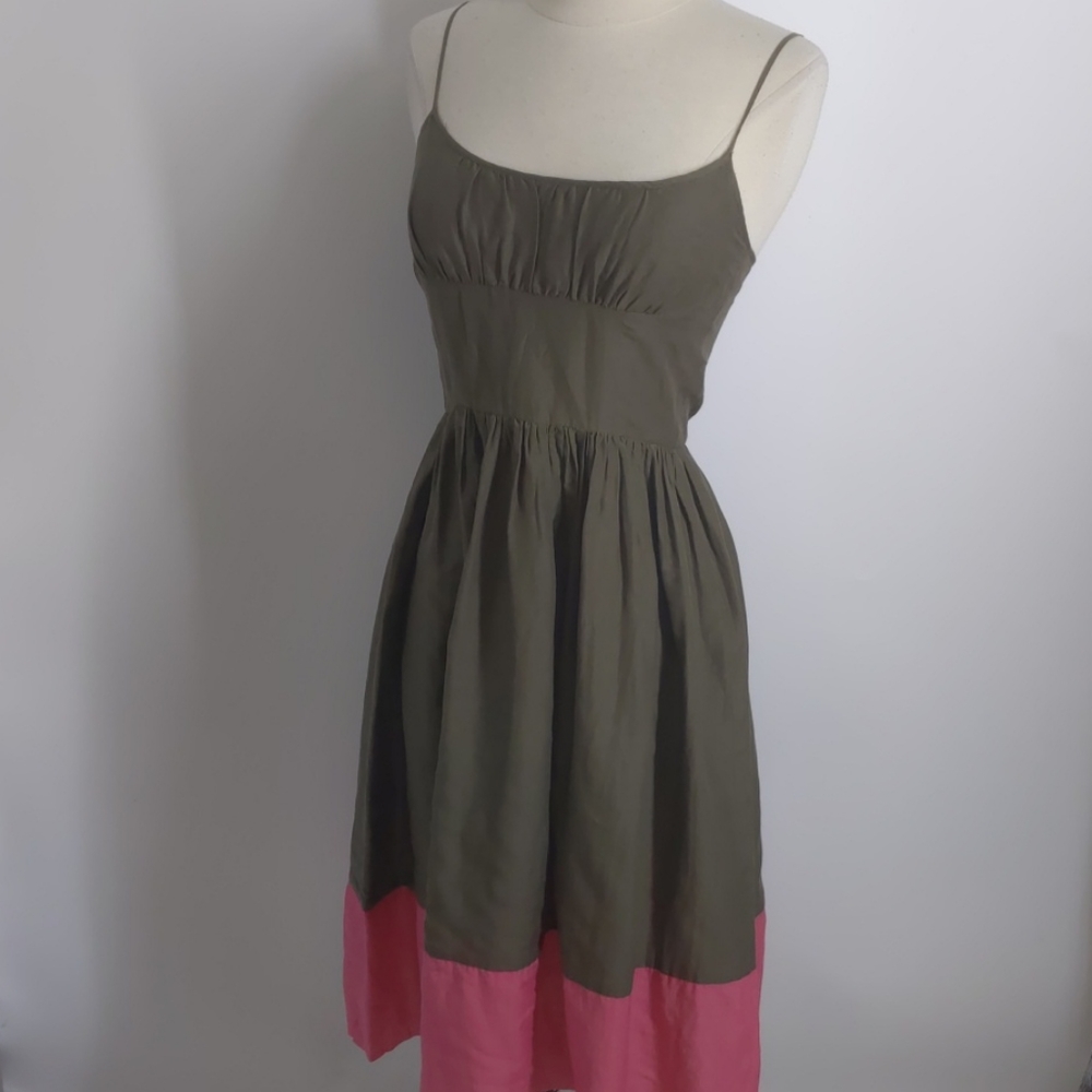 Trina Turk silk blend colorblock sundress-sz 2